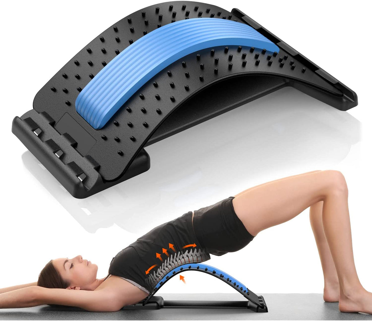 BACK STRETCHER LUMBAR BACK PAIN RELIEF MULTI-LEVEL